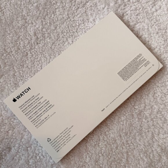 Natural Titanium Milanese Loop Apple Watch Band | 49MM | Medium - Picture 4 of 8